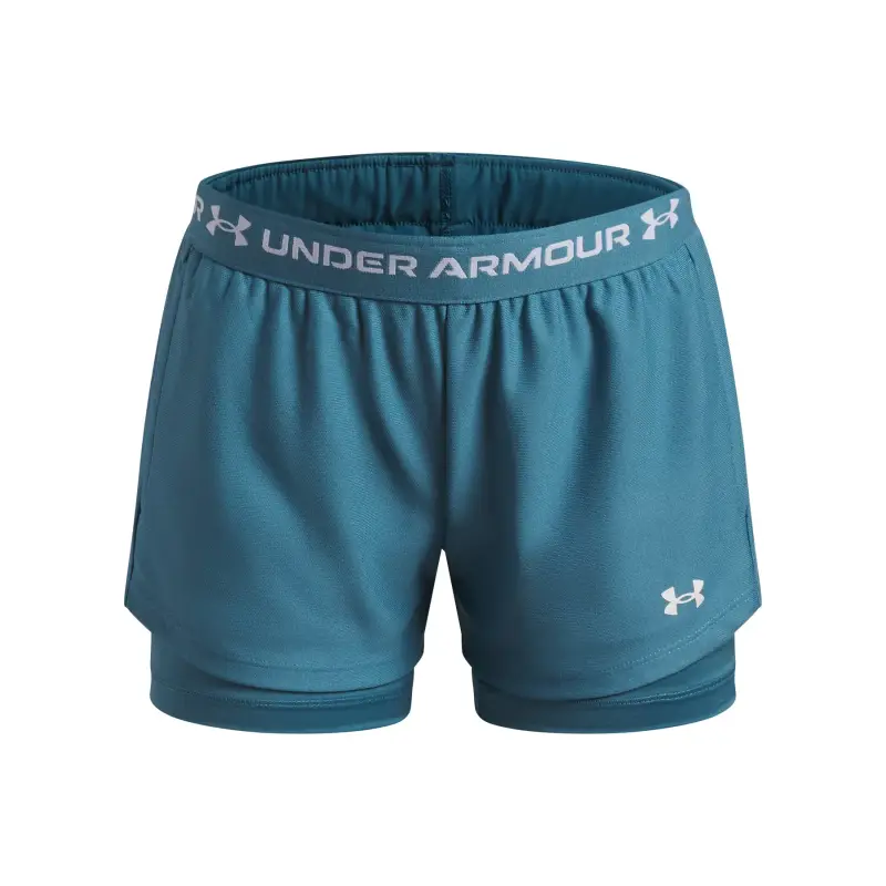 Shorts da bambina Under Armour Tech Play Up Bleu