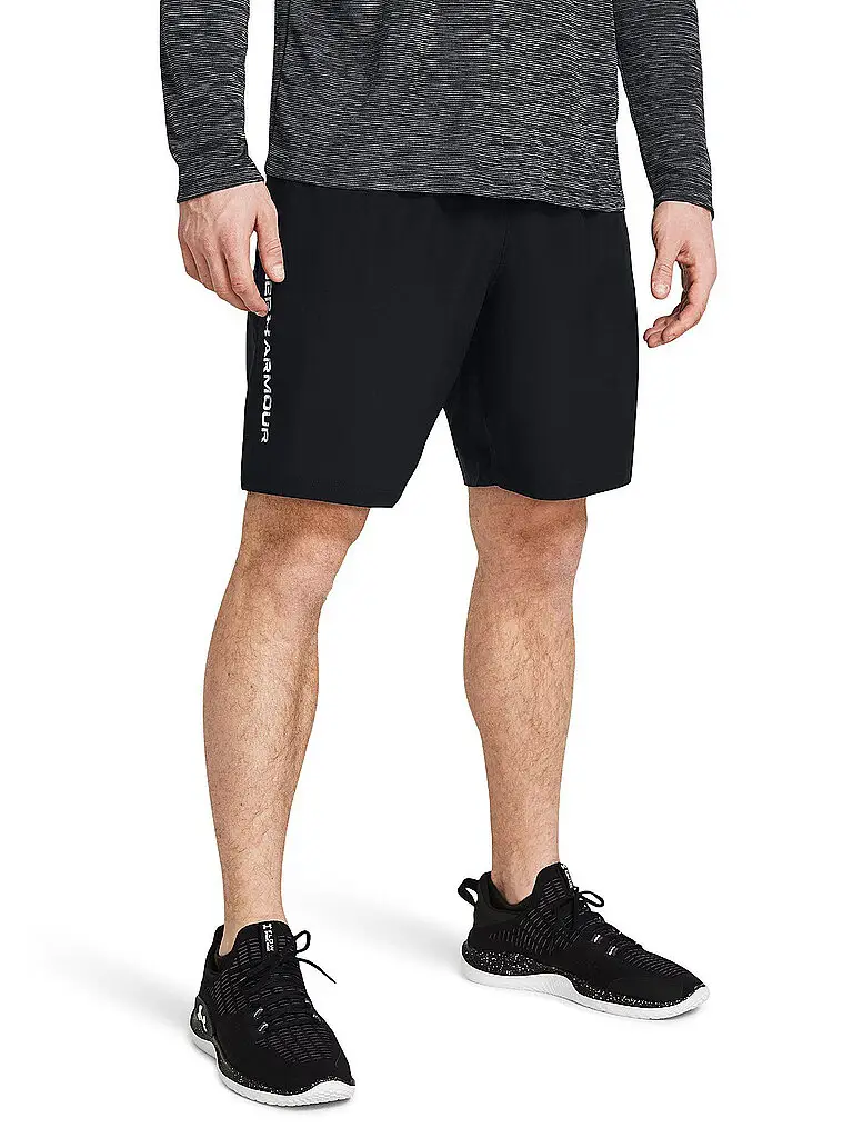 Shorts da uomo UA Woven Wordmark nero | S