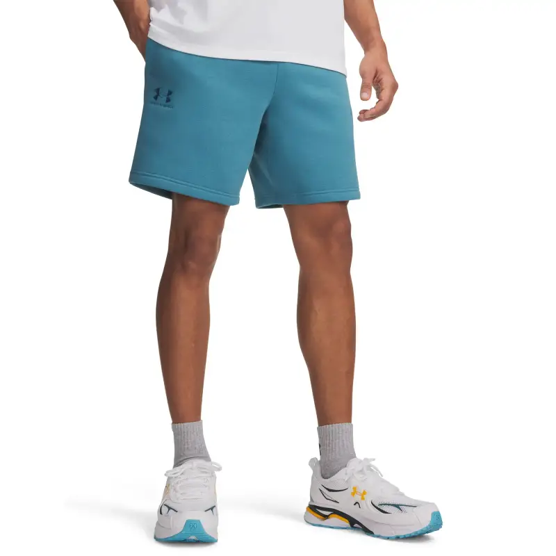 Shorts in pile Under Armour Essential Bleu