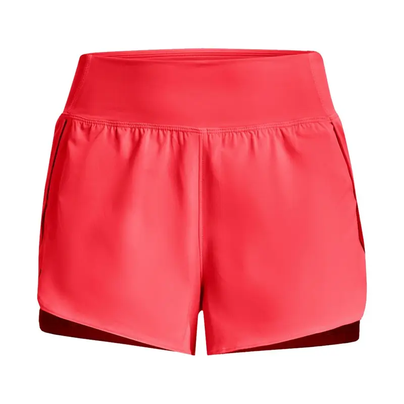 Shorts Sportivi 2 In 1 Train Ghl Rosso Donna M