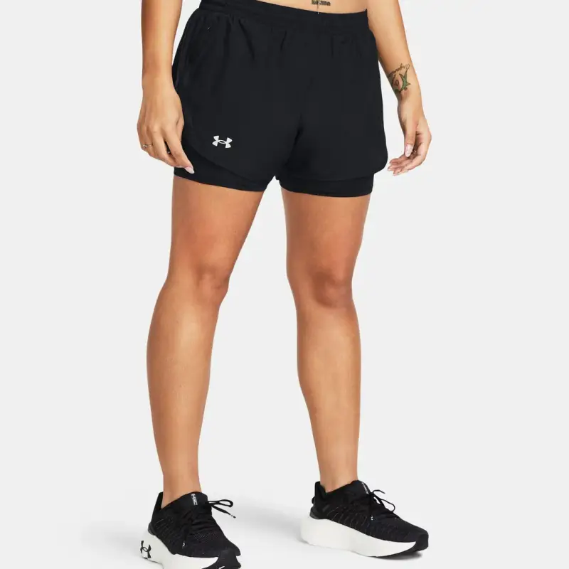 SHORTS UA FlyBy 2-In-1 Donna - XS