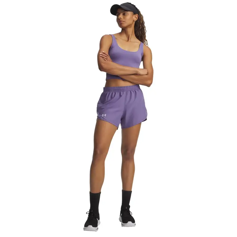 Shorts Under Armour Fly-By 8 cm Violet