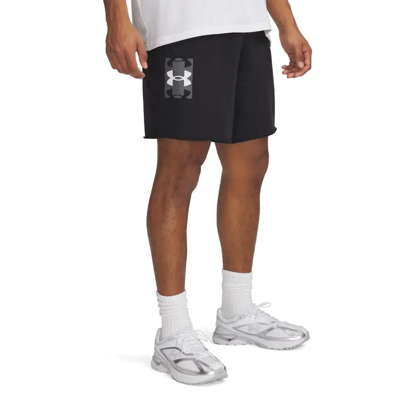 Shorts Under Armour Rival Terry Logo 8" Noir