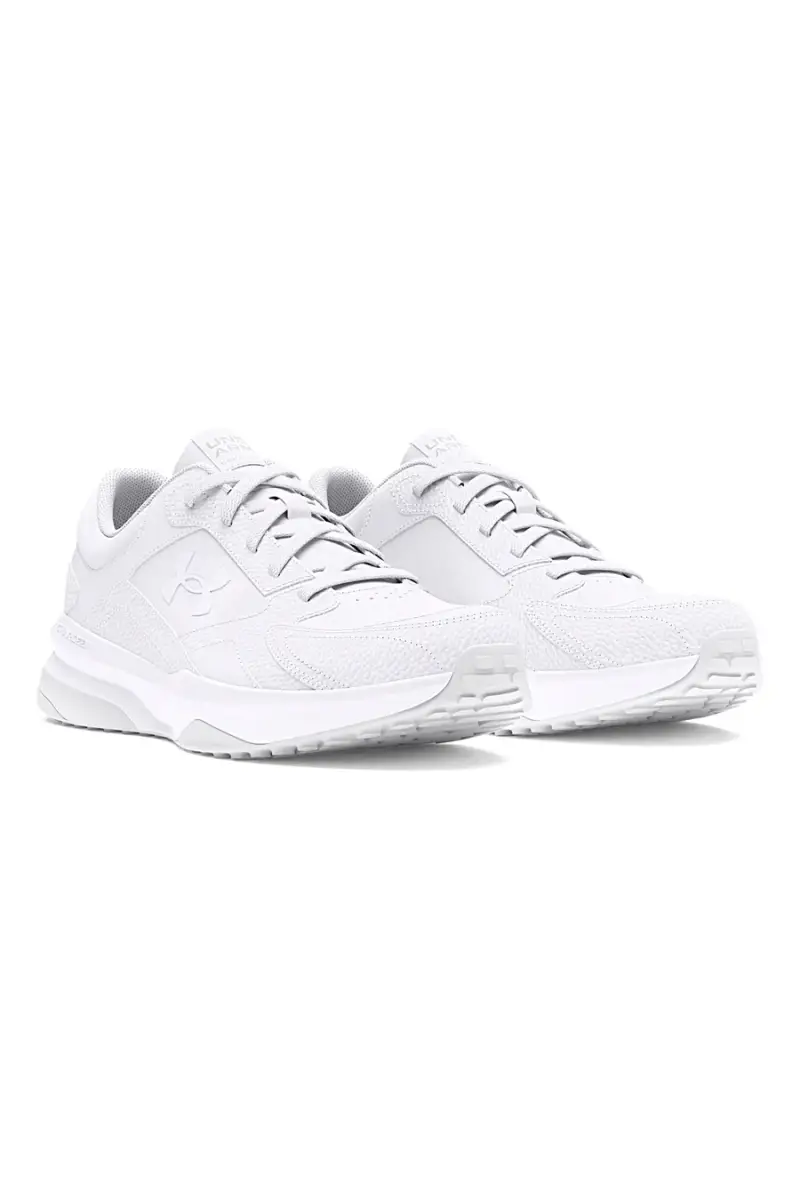 Sneakers bianche in mesh con inserti in pelle Under Armour Edge Leather [BIANCO] miniatura 2