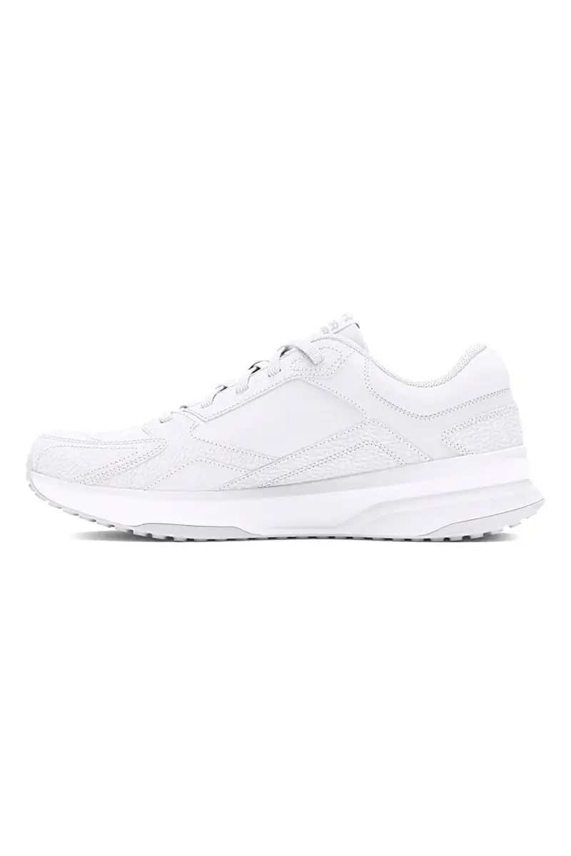 Sneakers bianche in mesh con inserti in pelle Under Armour Edge Leather [BIANCO] miniatura 3