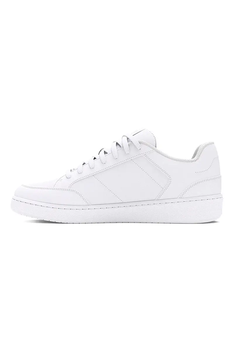 Sneakers bianche in pelle con suola comfort Under Armour W Official [BIANCO] miniatura 3
