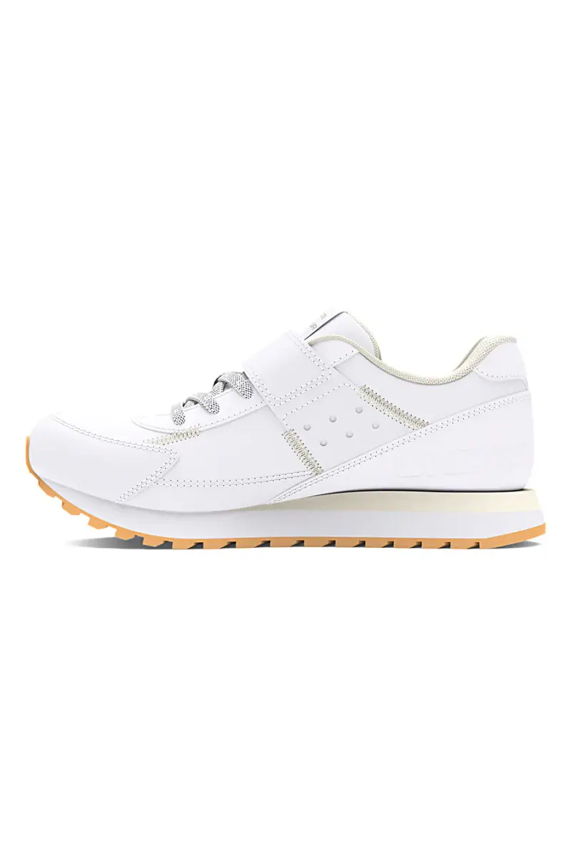 Sneakers bianche leggere con suola in gomma Under Armour Essential Runner [BIANCO] miniatura 3