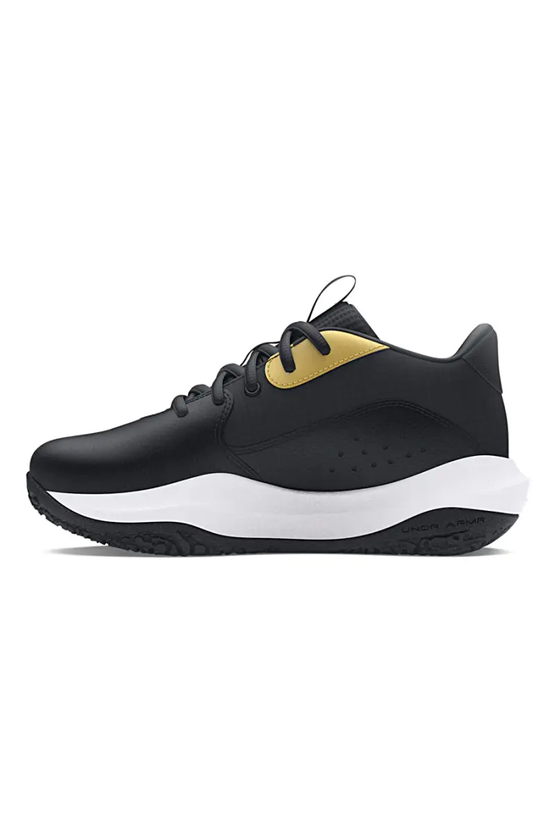 Sneakers da basket nere con dettagli oro Under Armour PS Lockdown 7 [NERO] miniatura 3