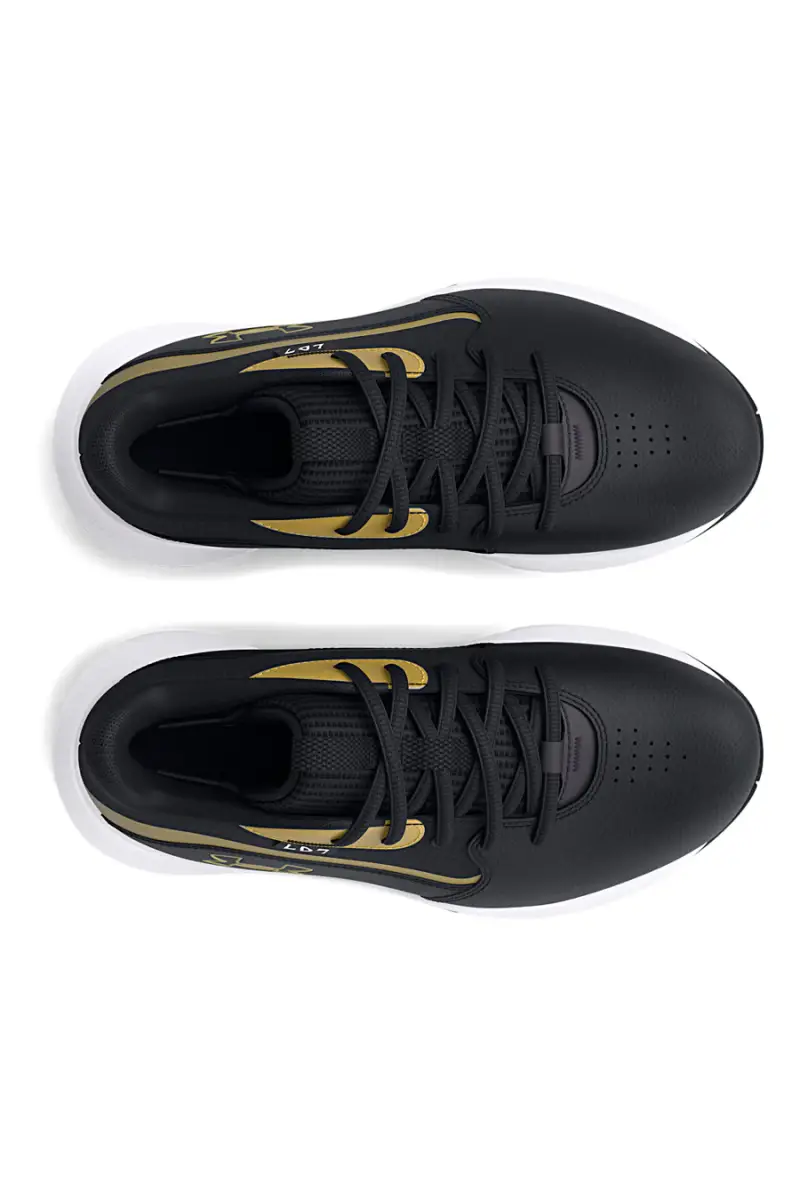 Sneakers da basket nere con dettagli oro Under Armour PS Lockdown 7 [NERO] miniatura 5