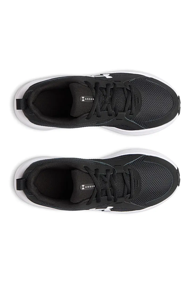 Sneakers da ginnastica ragazzo nere in mesh Under Armour BGS Assert 11 [NERO] miniatura 5