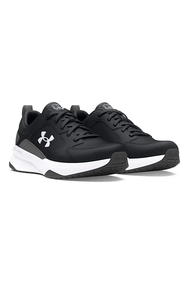 Sneakers nere in mesh con inserti in pelle Under Armour Charged Edge [NERO] miniatura 2