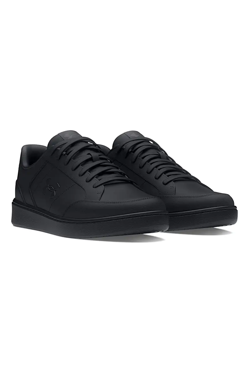 Sneakers nere tomaia in pelle comfort quotidiano Under Armour Official [NERO] miniatura 2