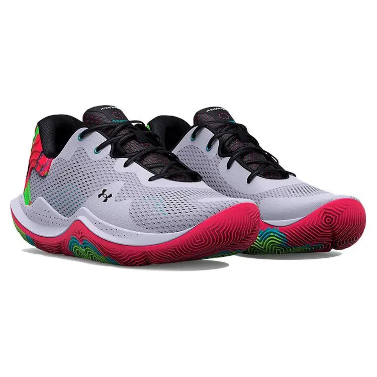 Spawn 4 Printed Low Basketball Shoes Men Sneakers Gray 3025345-103 46 miniatura 3