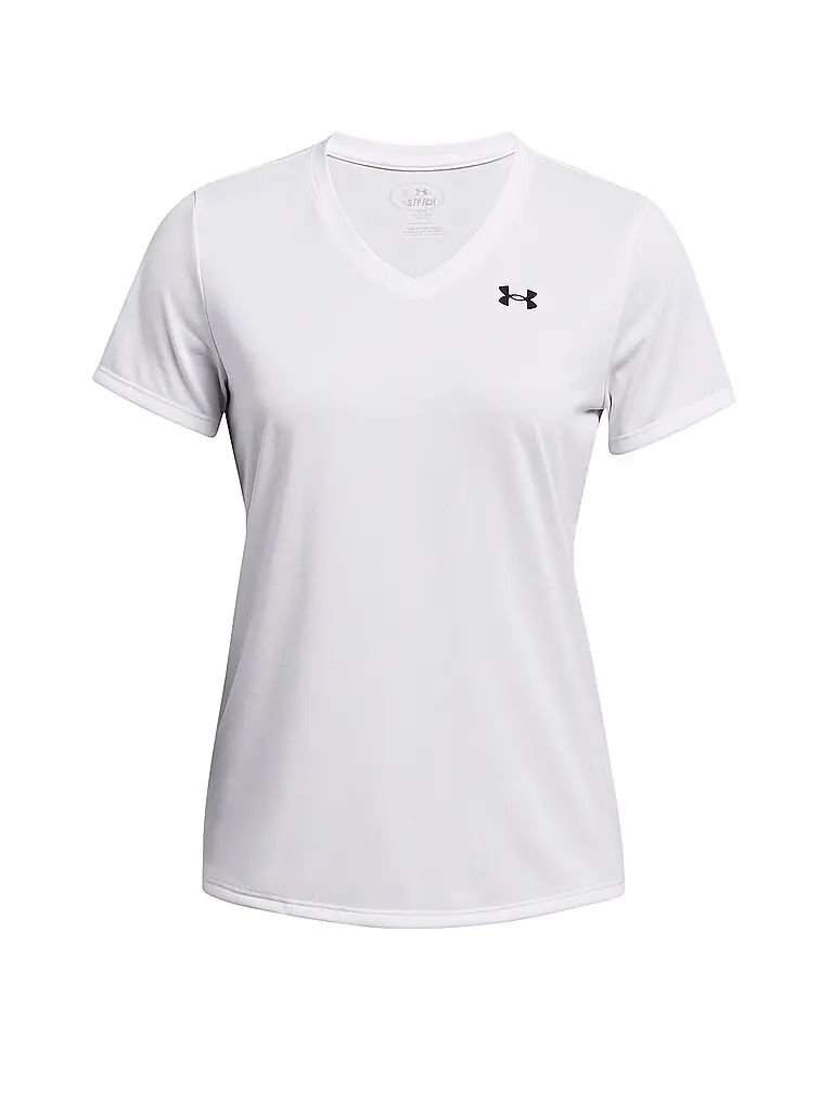 T-shirt da allenamento da donna UA Tech™ con scollo a V bianco | XS