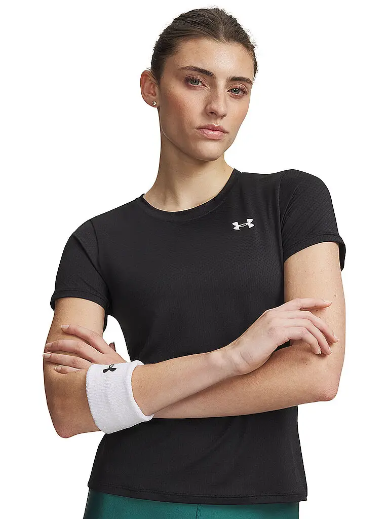 T-shirt da allenamento da donna UA Tech™ Mesh nero | XS