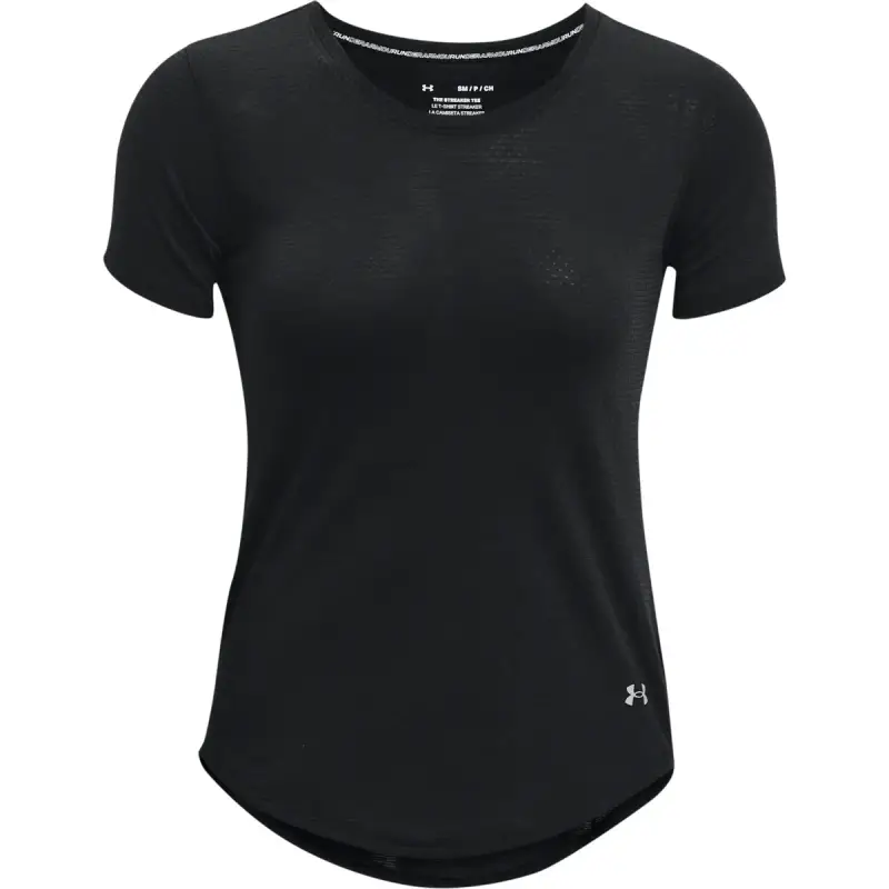 T-shirt donna Under Armour maniche corte Streaker Run Noir