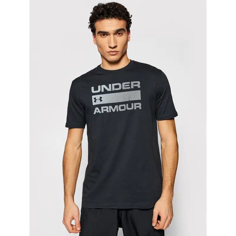 T-shirt Ua Team Issue Wordmark 1329582 Nero Loose Fit