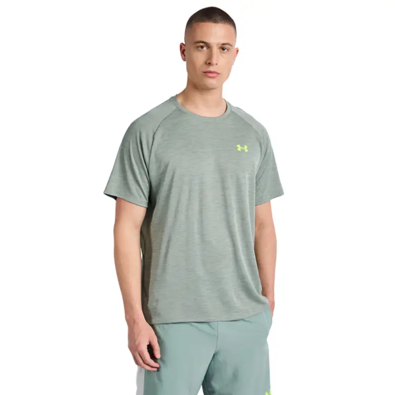 Under Armour Tech male Magliette - Verde - Poly Jersey - Foot Locker