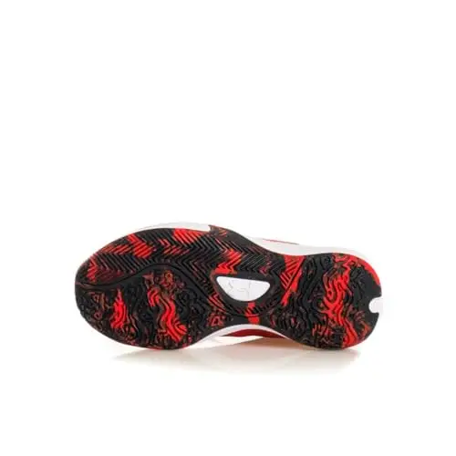 Under Armour - Tennis Unisex per bambini in età prescolare Lockdown 7, 600 Rosso Nero Bianco, 18.5 cm miniatura 3