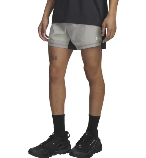 Trail Run Lined 5in - pantaloni trail running - uomo Grey