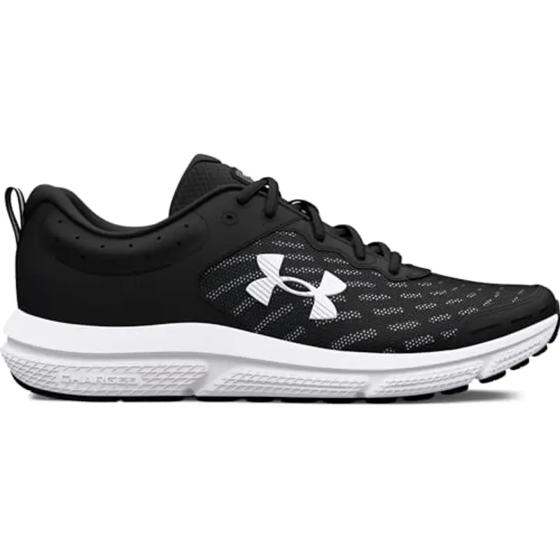 Under Armour Ua Charged Assert 10, Scarpa da corsa Uomo, Black Black White, 44 EU