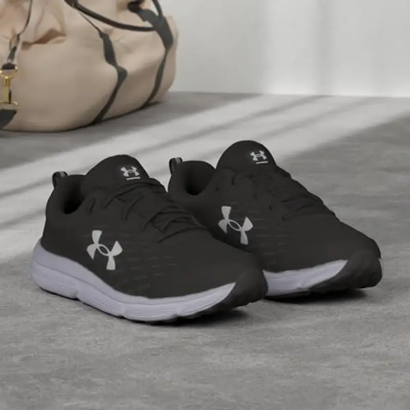 Under Armour Ua Charged Assert 10, Scarpa da corsa Uomo, Black Black White, 44 EU miniatura 2