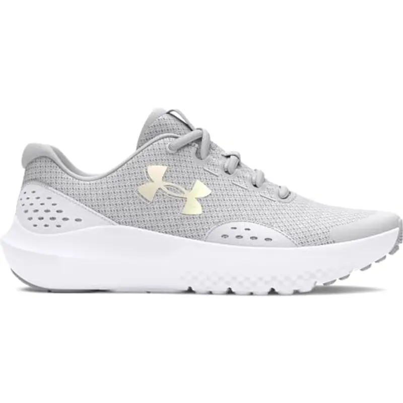 Under Armour UA GGS Surge 43027108-100 6, Halo Grigio Bianco Iridescente, 38.5 EU