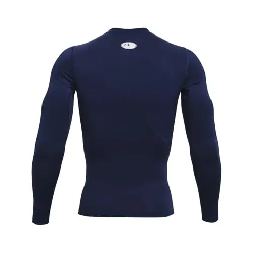 Under Armour Ua Hg Armour Comp Ls Maglietta a maniche lunghe, Midnight Navy, M Uomo miniatura 3