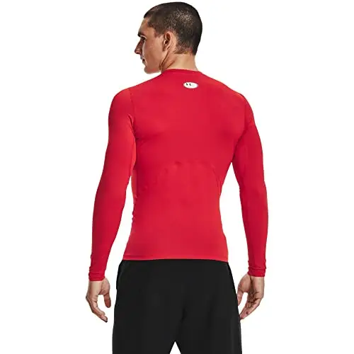 Under Armour Ua Hg Armour Comp Ls Maglietta a maniche lunghe, Rosso, S Uomo miniatura 2