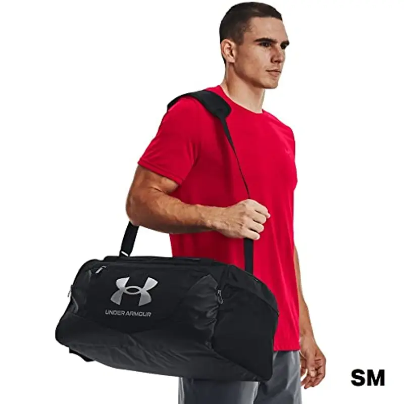 Under Armour Ua Undeniable 5.0 Duffle, Borsa sportiva Unisex - Adulto, Black/Black/Metallic Silver, S miniatura 3