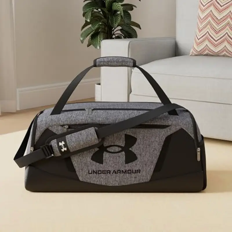 Under Armour Ua Undeniable 5.0 Duffle, Borsa sportiva Unisex - Adulto, Pitch Grey Medium Heather/Black/Black, S miniatura 2