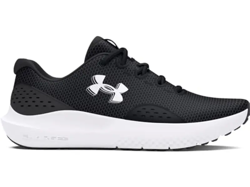 Under Armour Ua W Charged Surge 4, Scarpa da corsa Donna, Black Anthracite White, 42 EU