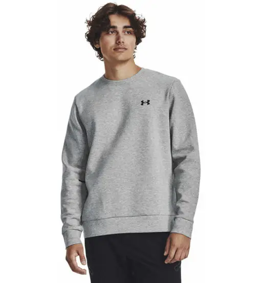 Under Armour Maglia felpa uomo grigia Unstoppable Fleece Crew
