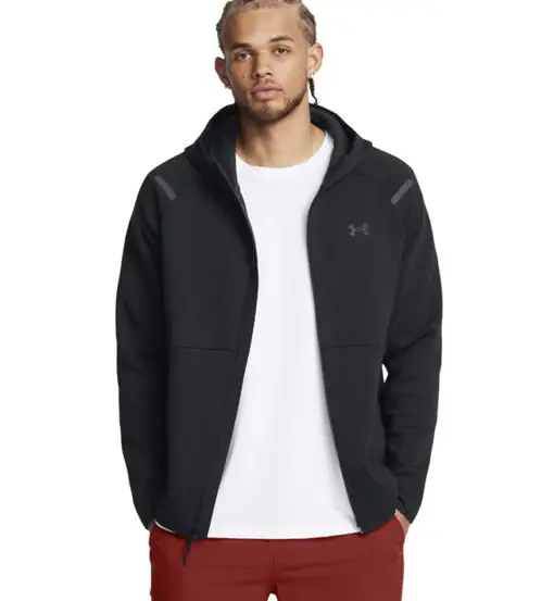 Unstoppable Fleece Full-Zip - felpa con cappuccio - uomo Black