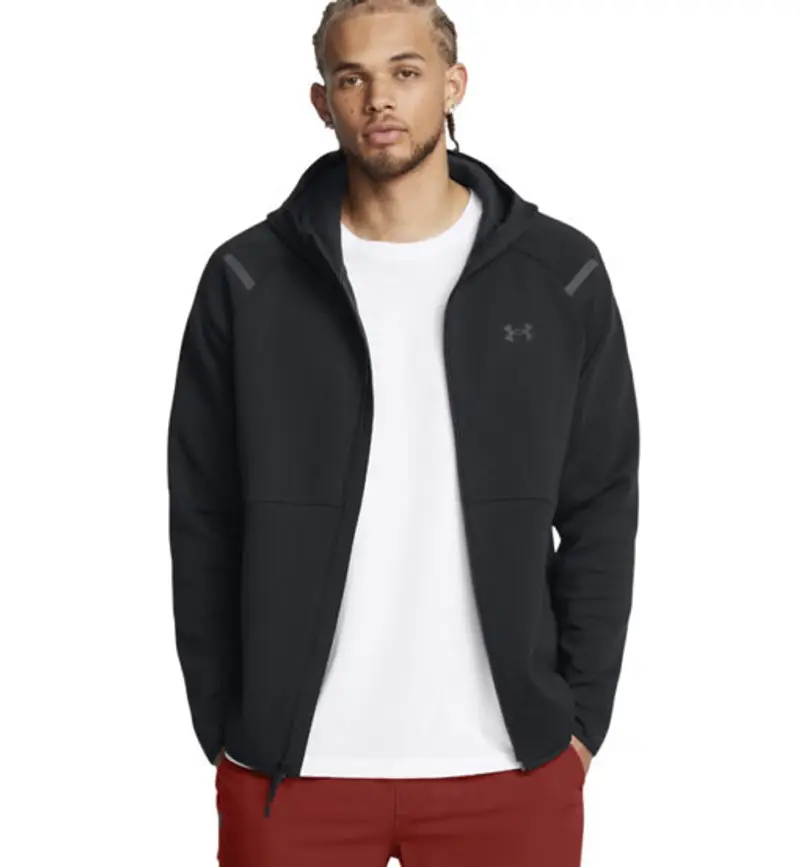 Unstoppable Fleece Full-Zip - felpa con cappuccio - uomo Black
