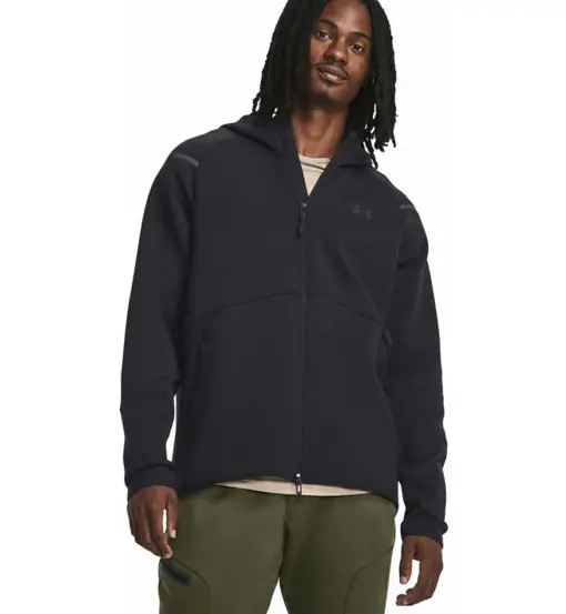 Unstoppable Fleece Full Zip M - felpa con cappuccio - uomo Black