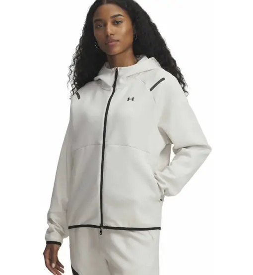 Unstoppable Fleece W - felpa con cappuccio - donna White