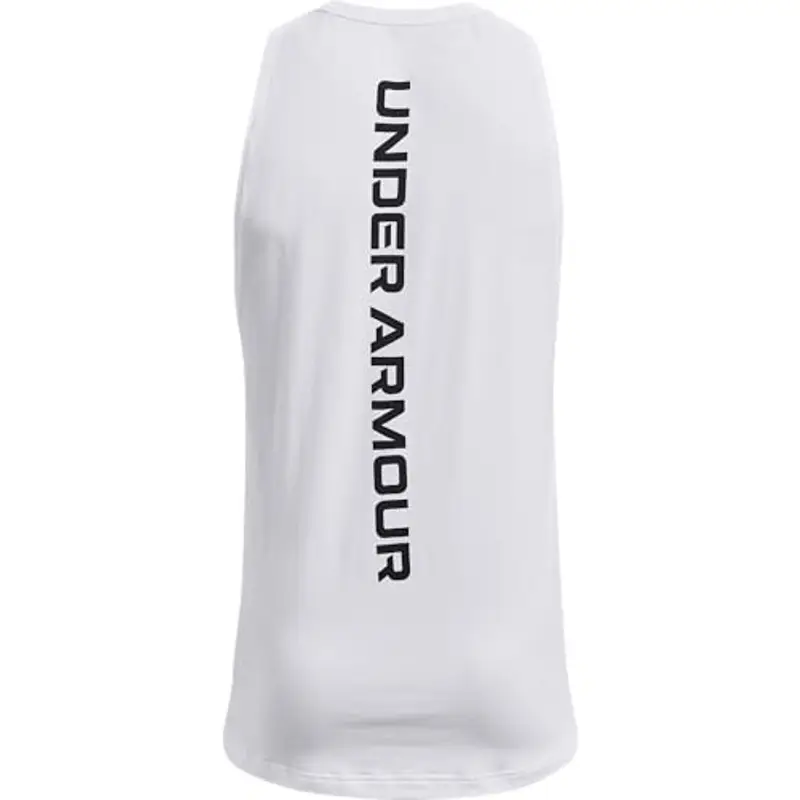 Under Armour Uomo UA Baseline Cotton Tank, Canotta Palestra Uomo, Canottiera Uomo Leggera e Traspirante, Canottiera miniatura 3