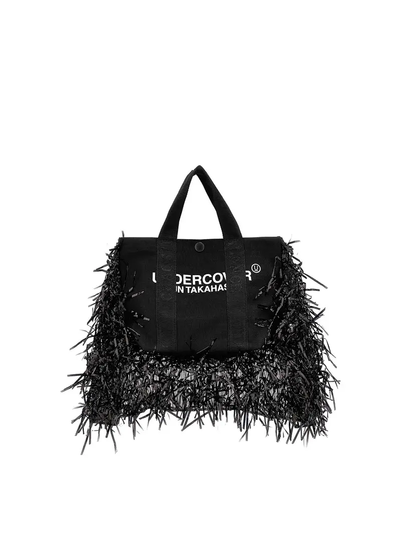 Borsa con frange Nero