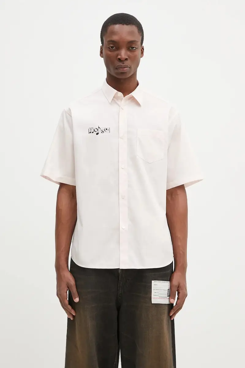 camicia in cotone Shirt uomo colore rosa UP1E4403