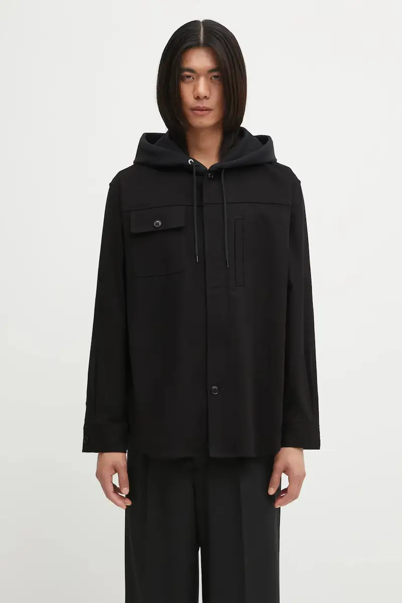 camicia Shirt uomo colore nero UP2E4407.2