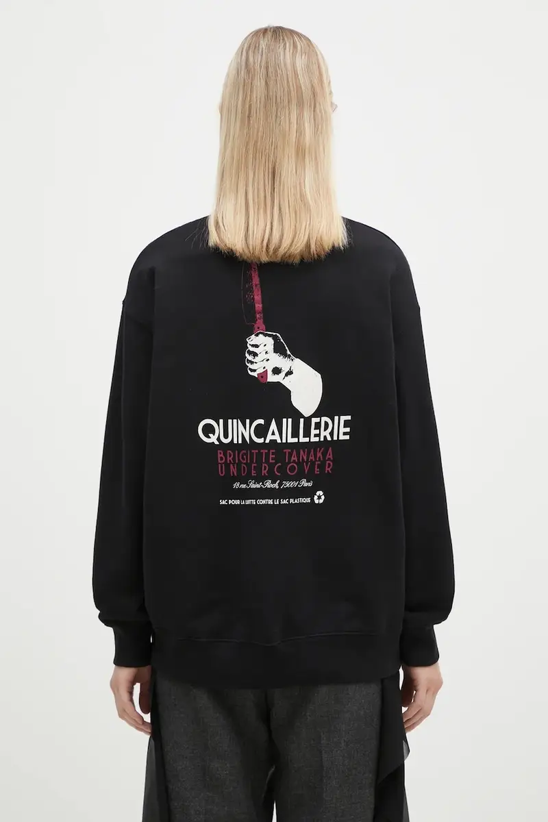 felpa in cotone C/donna colore nero UC2D1894.3