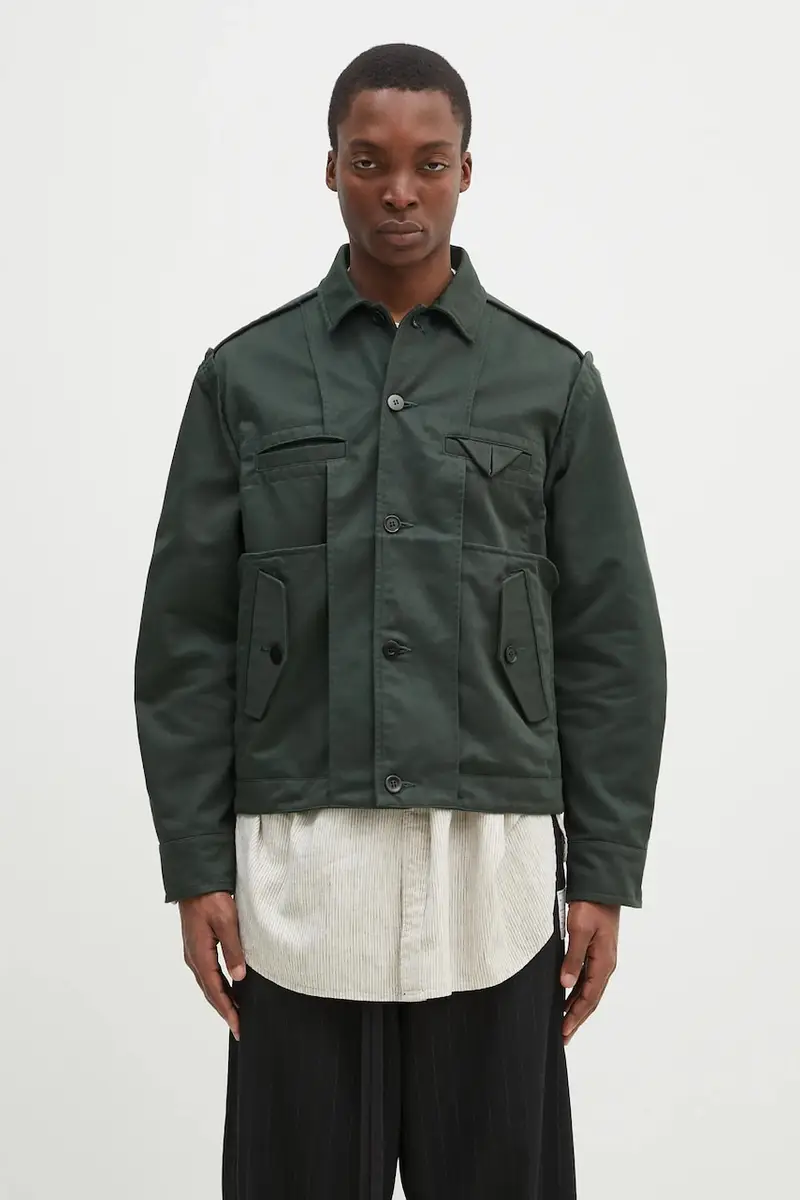 giacca Blouson uomo colore verde UP1E4203