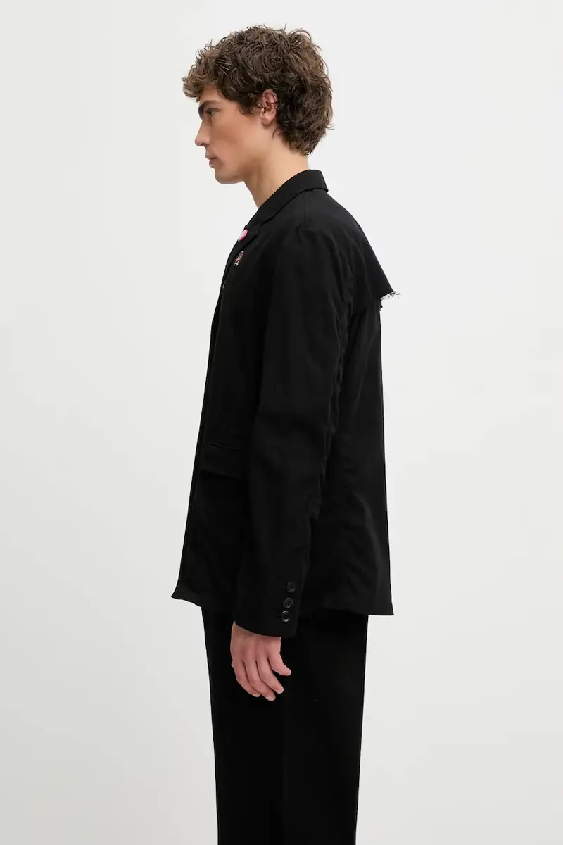 giacca in cotone Jacket colore nero UP2E4102.1 miniatura 2