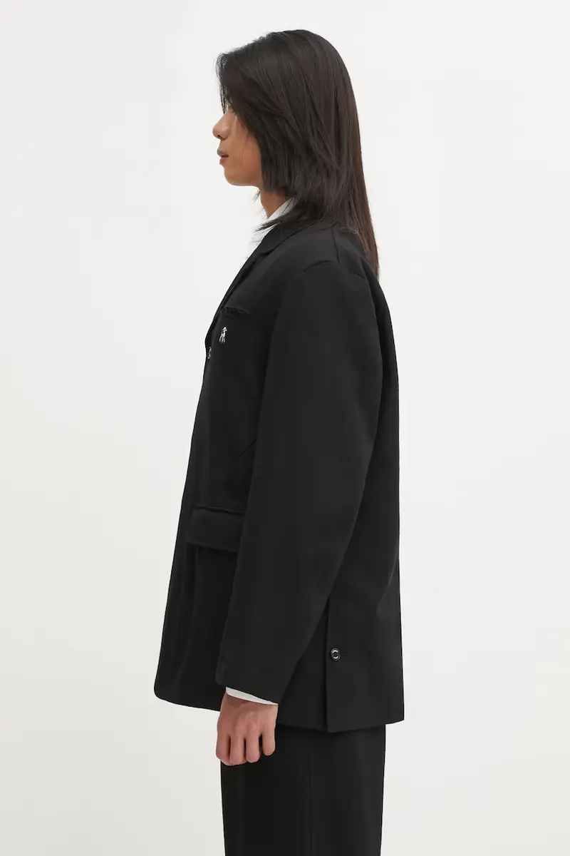 giacca in lana uomo colore nero US2E4192 miniatura 2