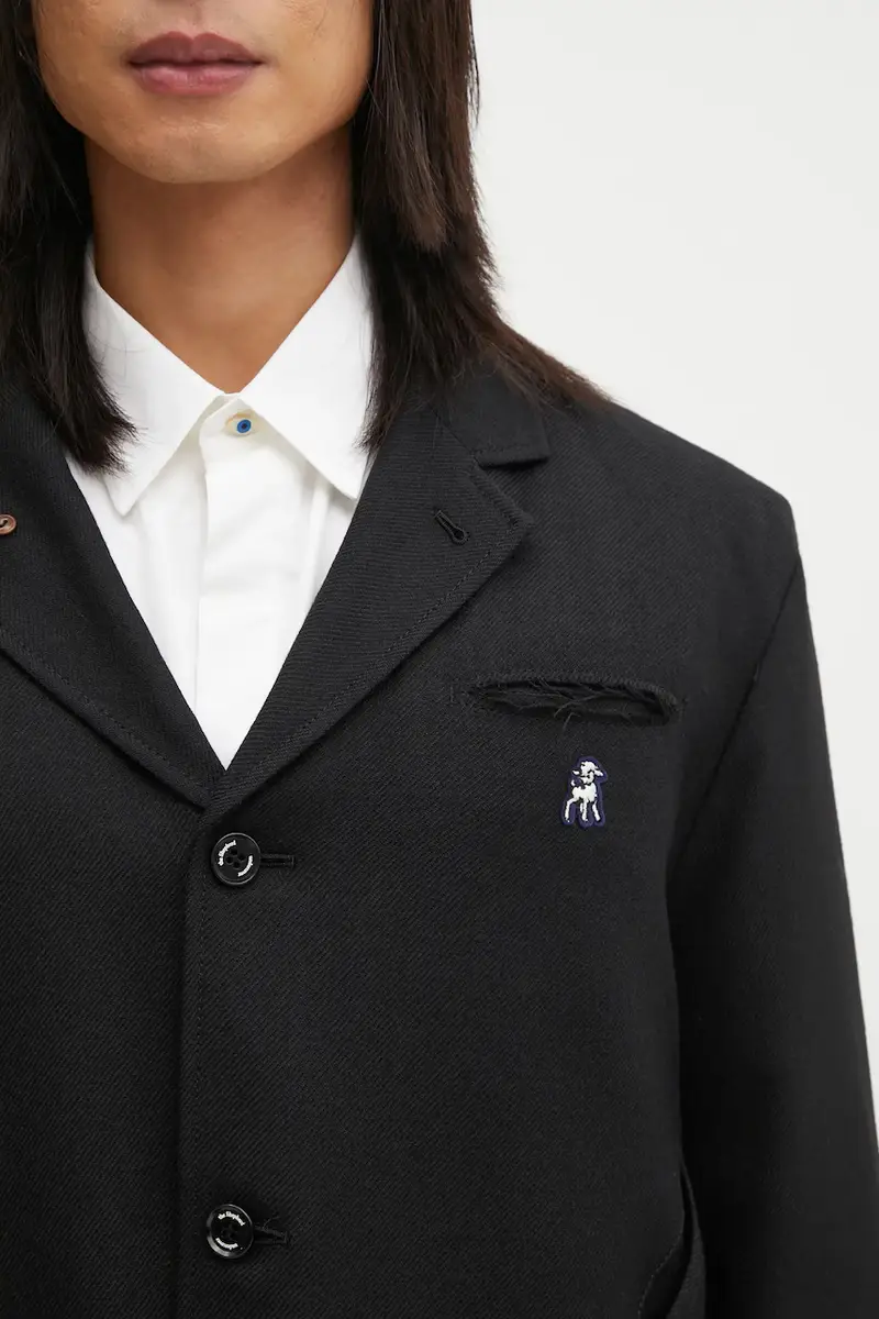 giacca in lana uomo colore nero US2E4192 miniatura 4