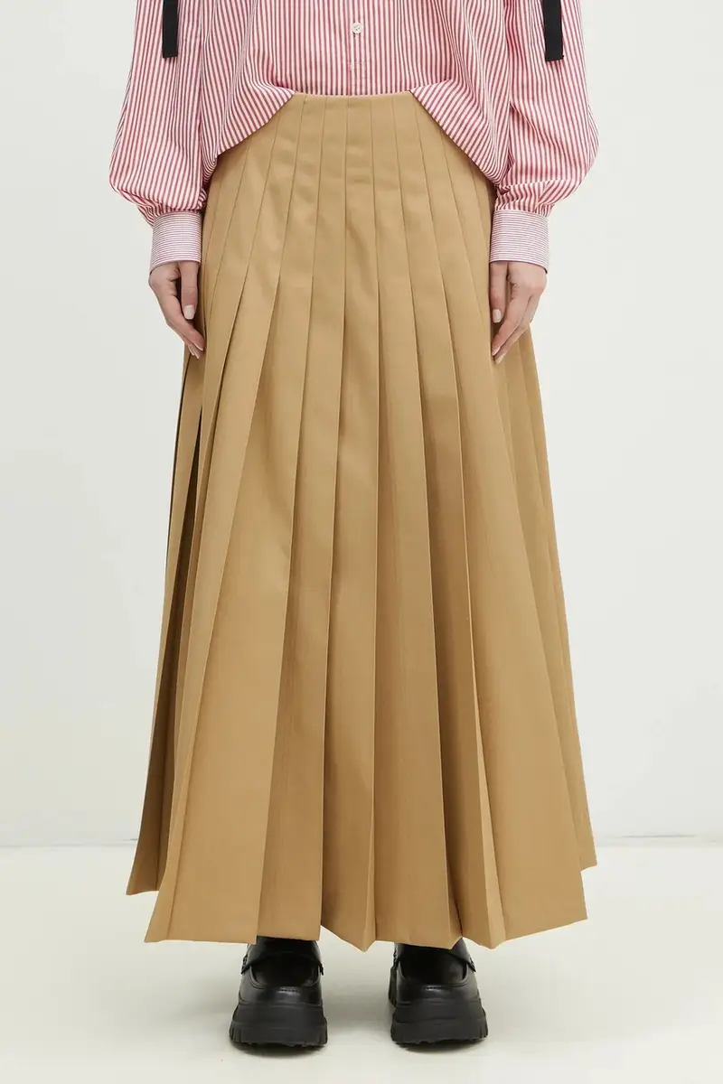 gonna in cotone Skirt colore beige UP1E1603