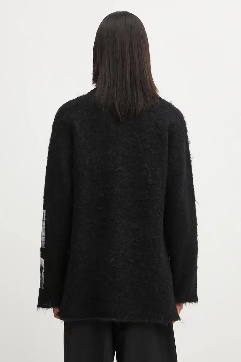 maglione con lana colore nero UC2E4904.3 miniatura 3