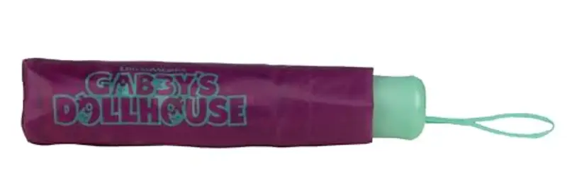Undercover - ombrello pieghevole Gabby's Dollhouse - ombrello tascabile con custodia protettiva - diametro 94 cm - leggero e ideale per le mani dei bambini miniatura 2