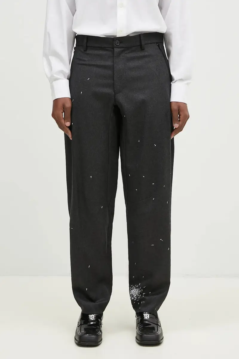 pantaloni in lana colore grigio UC2D4508